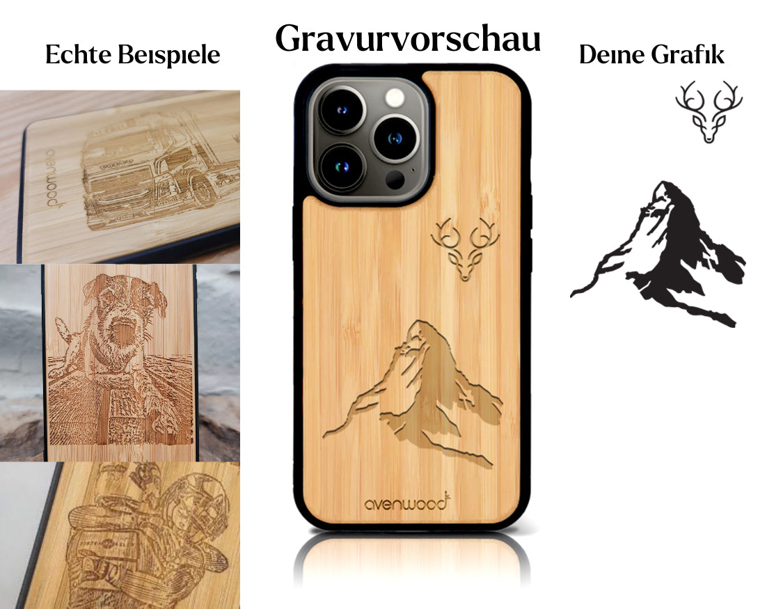 INDIVIDUEL iPhone 15 Pro bambou plastique
